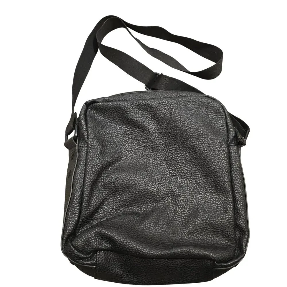 Buffalo David Bitton Black Faux Leather Crossbody Bag